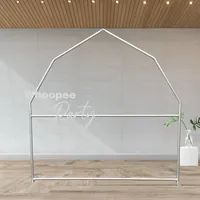 Arche de bienvenue rustique style ferme 7x7 pieds, cadre en aluminium robuste 32 mm, décoration de fête champêtre