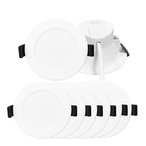 Focos empotrables <span class=keywords><strong>LED</strong></span> europeos de 7w, ultra planos, de plástico, modernos, 3cct, CE, SAA, IP44, para baño, de bajo consumo. - Product Image 1