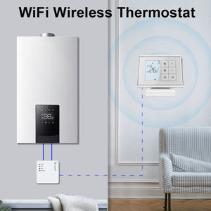 HY010 RF <span class=keywords><strong>sans</strong></span> <span class=keywords><strong>fil</strong></span> Thermostat plancher chauffant Smart Life maison hôtel WiFi chaudière à <span class=keywords><strong>gaz</strong></span> 5A - Product Image 3