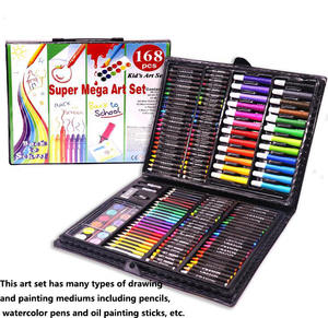 Ensemble d'art de 168 pièces, kit de peinture et de dessin pour les jeunes artistes, enfants, adolescents, garçons et filles - Product Image 5