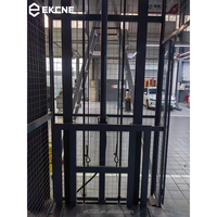 Vente directe d'usine, élévateur de marchandises hydraulique à double rail de guidage, sur mesure, 1,5t, élévateur de marchandises pour entrepôt