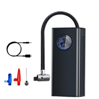 Pompe à air portable sans fil pour voiture, 3000 mAh, affichage numérique, matériau ABS, 150 PSI, gonfleur pour voiture, vélo, moto