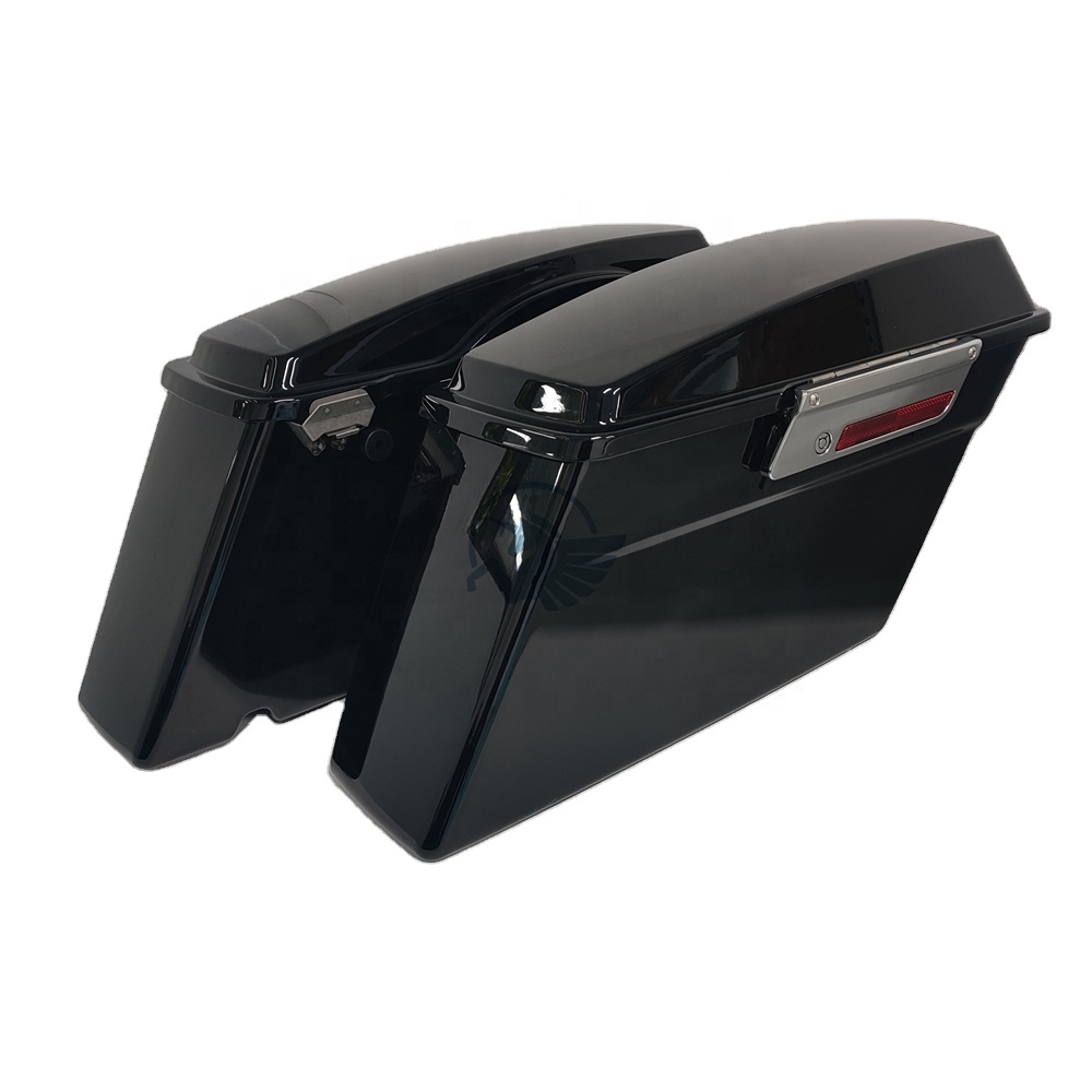 Жесткие сиденья из АБС-пластика, боковой бокс, водонепроницаемые седельные сумки для Harley dyna softail Touring CVO 94-13 road king street ultra glide