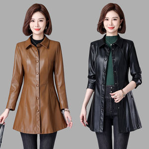 <span class=keywords><strong>เสื้อ</strong></span>โค้ทหนังแกะแท้เข้ารูปสไตล์เกาหลีสำหรับ<span class=keywords><strong>ผู้หญิง</strong></span>แจ็คเก็ตหนังยาวปาน<span class=keywords><strong>กลาง</strong></span>สไตล์ใหม่สำหรับคุณแม่วัย<span class=keywords><strong>กลาง</strong></span><span class=keywords><strong>คน</strong></span> - Product Image 2