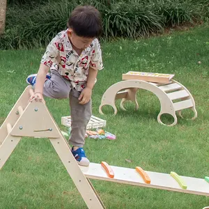 Triangle escalade jouets pliable escalade Triangle échelle jouets en bois sécurité robuste enfants jouer Gym intérieur extérieur terrain de jeu