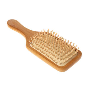 แปรง<span class=keywords><strong>ผม</strong></span>ไม้ไผ่พร้อมขนแปรงไม้ไผ่ธรรมชาติ - แปรงหวีผมแบบไม้ไผ่สำหรับผู้หญิง ผู้ชาย เด็ก สำหรับทุกสภาพผมและเร่งการเจริญเติบโตของเส้นผม - Product Image 1