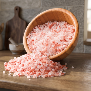 Sal Rosa Comestible de Primera Calidad, Sal Natural para Alimentos, Sal de Mesa en Gránulos Refinados, Sal Fina Rosa Oscura del Himalaya Personalizada - Product Image 1