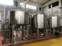 Équipement de brassage de bière à haut rendement 3000L-5000L, brasserie à 4/5/6 cuves adaptée aux conditions locales