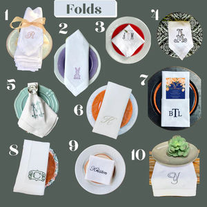 Serviettes en coton et lin personnalisées originales avec des mots brodés, promotion pour les restaurants, hôtels, fournitures <span class=keywords><strong>de</strong></span> mariage - Product Image 4