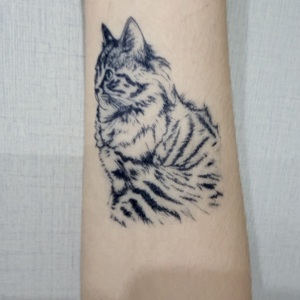 Tatuaje Temporal Personalizado Resistente al Agua, Dura 2 Semanas, Dragón Azul Realista para <span class=keywords><strong>Brazo</strong></span>, Tatuaje Semipermanente <span class=keywords><strong>de</strong></span> Jagua Azul Oscuro para Cara y Cuerpo - Product Image 5