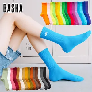 BASHAsports haute qualité équipage designer coton cheville femmes logo unisexe compression sport grip personnalisé chaussettes et bonneterie