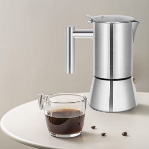 Производитель, небольшая портативная Двухстенная плита из нержавеющей стали, Кофеварка Эспрессо 200 мл, газовая электрическая - Product Image 5