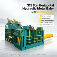 Presse à balles horizontale hydraulique pour le recyclage des déchets métalliques en acier, fer, aluminium, cuivre