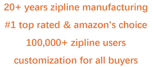 Kids DIY Zip Line Kit Quintal Aço Inoxidável Spring Brake Cable Tensionamento Full Hand Guard Safety Harness Sports Safety CE - Product Image 2