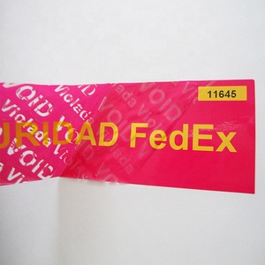 Custom Tamper Evident Security Seal Label Void if Tampered Adhesive Sticker for Packaging - Product Image 1