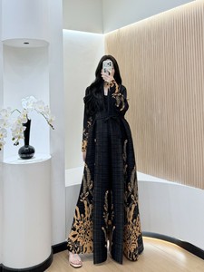 Robes et tuniques Miyake plissées <span class=keywords><strong>Ayaba</strong></span>, élégantes, dignes et luxueuses, pour femmes musulmanes du Moyen-Orient, Dubaï, grandes tailles. - Product Image 5