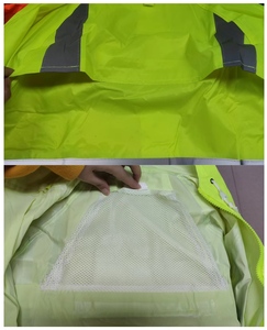 Veste de pluie réfléchissante robuste et imperméable personnalisable en gros pour la sécurité des travailleurs, avec capuche, pour événements et travaux en extérieur (OEM) - Product Image 2