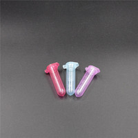 Petits tubes à centrifuger coniques en PP de 0,5 ml, différentes couleurs, 1000 tubes/emballage, couvercle à pression, transparents