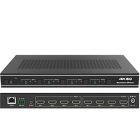 4K60Hz HDMI 4x4 Matrix Loop HDCP2.2 IR/RS232/IP Control Splitters Video Video Splitters Converters