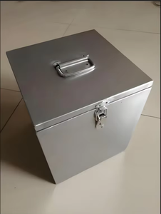 Recipiente de seguridad radiológica con blindaje de aleación de tungsteno encapsulado en acero inoxidable para almacenamiento de viales de líquidos radiactivos - Product Image 1