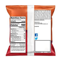 Sacs d'emballage personnalisés imprimés à scellage arrière, faible MOQ, sacs en plastique laminé de qualité alimentaire pour pop-corn et chips