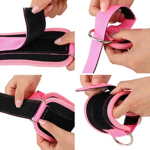 Sangle de cheville multi-usage pour machine à câbles et bandes de résistance, brassard de gym réglable, protection professionnelle en néoprène et spandex - Product Image 1