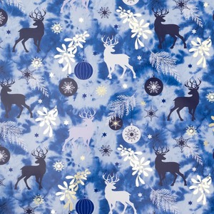 Custom Christmas Reindeer Snowflake Pattern Double-Sided Coated Recyclable Art Paper Roll 100GSM Eco-Friendly Digital Packaging - Product Image 4