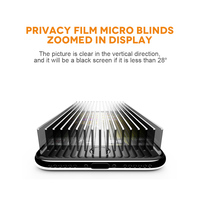 Caja de reloj de privacidad a precio de fábrica para Apple Watch 7/8, caja de reloj antiespía, protector de pantalla de vidrio templado