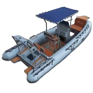 Barco inflable alemán de PVC de 20 pies con techo rígido de aluminio serie 580 bote rígido para surf carreras remo pesca en <span class=keywords><strong>lagos</strong></span> - Product Image 6
