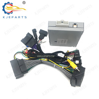 Adaptateur autoradio Android pour voiture avec faisceau de câblage et décodeur CAN-Bus, câble RCA pour Audi A4L Q5, système multimédia de rechange