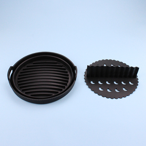 Tappetino Pieghevole <span class=keywords><strong>in</strong></span> Silicone per Friggitrice ad Aria, <span class=keywords><strong>Teglia</strong></span> da Forno, Tappetino Rotondo Antiaderente per Alimenti, Resistente al Calore - Product Image 5