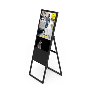 Portable Folding Standing Digital Advertising <strong>Display</strong> <strong>Floor</strong> <strong>Stand</strong> LCD Led Video Wall Customized with Digital <strong>Menu</strong> for Restaurant - Product Image 5