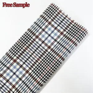 250gsm kain rajut spandeks Rayon nylon10/% polester12r kain cek kotak-kotak rajutan meregang untuk celana