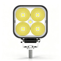 Mini projecteur de travail LED carré de 3 pouces, faisceau spot, mode d'éclairage continu et mode flash stroboscopique pour SUV, yacht, traîneau
