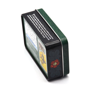 Tùy chỉnh kim loại Tarot Thẻ lưu trữ trường hợp với bản lề PP <span class=keywords><strong>tin</strong></span> boong hộp cho Poker chơi thẻ và hàng thủ công cho thẻ kim loại hộp thiếc - Product Image 4