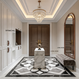 Progetto di Villa Residenziale Moderna Francese a Due Piani con 6 Camere da Letto, Garage, Soggiorno e Sala da Pranzo, Disegni 3D+ CAD - Product Image 2