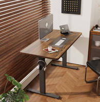 Bureau debout électrique à moteur unique, deux étages, cadre de bureau réglable en hauteur moins cher