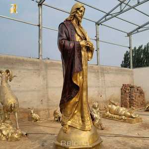 Estatua <span class=keywords><strong>de</strong></span> Latón <span class=keywords><strong>de</strong></span> Tamaño Real del Sagrado Corazón <span class=keywords><strong>de</strong></span> Jesús, Estilo Religioso, en Venta - Product Image 5