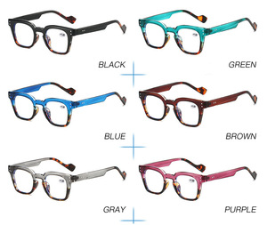 <span class=keywords><strong>Gafas</strong></span> de Lectura Cuadradas Retro Vintage de Moda 2026, Unisex, Anti Luz Azul, para Presbicia, Venta al Por Mayor de Fábrica, Stock Disponible - Product Image 4