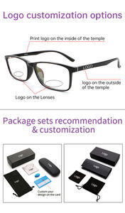 Monture de lunettes en matériau durci ultra-légère NN-140, branches élastiques bicolores, couleur transparente, petit carré, <span class=keywords><strong>été</strong></span> - Product Image 5