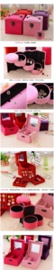 Caja de joyería multicapa para vestidor, organizador de maquillaje, estuche de exhibición de joyería, organizador de cosméticos, regalo de cumpleaños para niña - Product Image 3
