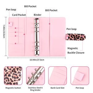 Agenda/Organizer in Pelle/PVC Wenshun con Pagine Stampate, Rilegatura a Fogli Mobili, 96 Pagine per Ufficio e Uso Aziendale, Idea Regalo - Product Image 5