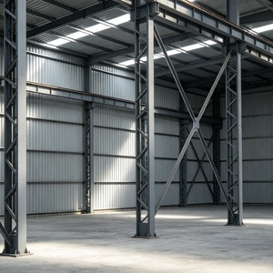 Entrepôt en acier léger à montage rapide et à faible coût, <span class=keywords><strong>garage</strong></span> industriel préfabriqué en métal pour le stockage des produits agricoles - Product Image 4