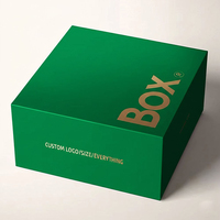 Boîte cadeau pliable en carton rigide noir mat de luxe avec logo personnalisé de qualité supérieure, fermeture magnétique, vide
