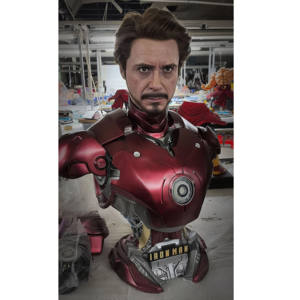 Modèle <span class=keywords><strong>en</strong></span> résine GK <span class=keywords><strong>Avengers</strong></span> <span class=keywords><strong>en</strong></span> gros Buste de Iron Man MK3 Statue de <span class=keywords><strong>film</strong></span> d'animation de télévision Iron Man Spider-Man Figurine pour la décoration de la maison - Product Image 2