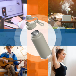 Gym Sport 12oz 18oz 24oz 32oz 64oz Vacuum <strong>Flask</strong> Water Bottles Insulated Stainless Steel Thermos Hydrogen Water Bottle - Product Image 6