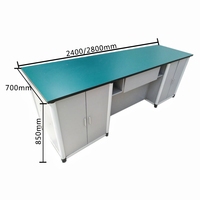 Ensemble de tabourets de Table de laboratoire de meubles de classe en acier de haute qualité pour laboratoire de sciences et de physique de lycée