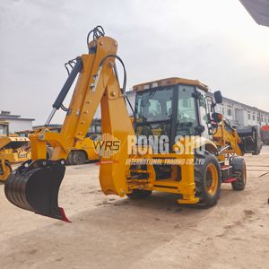 Nouveau design en gros et avec nouveau nom Nouvelle chargeuse-pelleteuse <span class=keywords><strong>Rongshu</strong></span> à vendre en Chine. Moteur d'origine JCB 3CX importé - Product Image 1