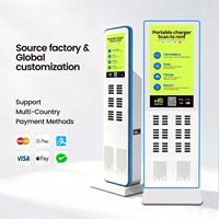 Borne de recharge portable sur pied à 48 emplacements, 8000 mAh, 15 W, à charge rapide, pour partage de batteries externes et de téléphones portables