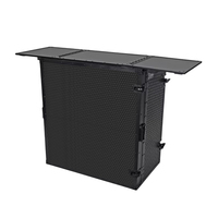 Concert DJ Truss Display DJ Façade Booth Flight Case Cadre en aluminium noir Contreplaqué pour les salons professionnels et les fêtes
